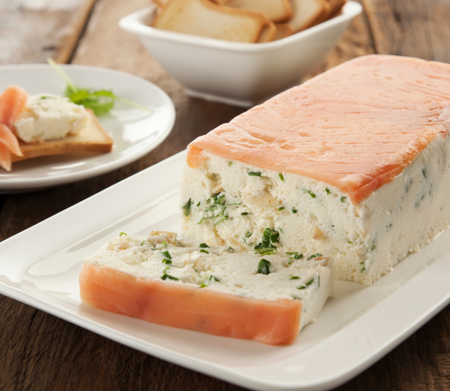 Terrine de ricota e salmão defumado
