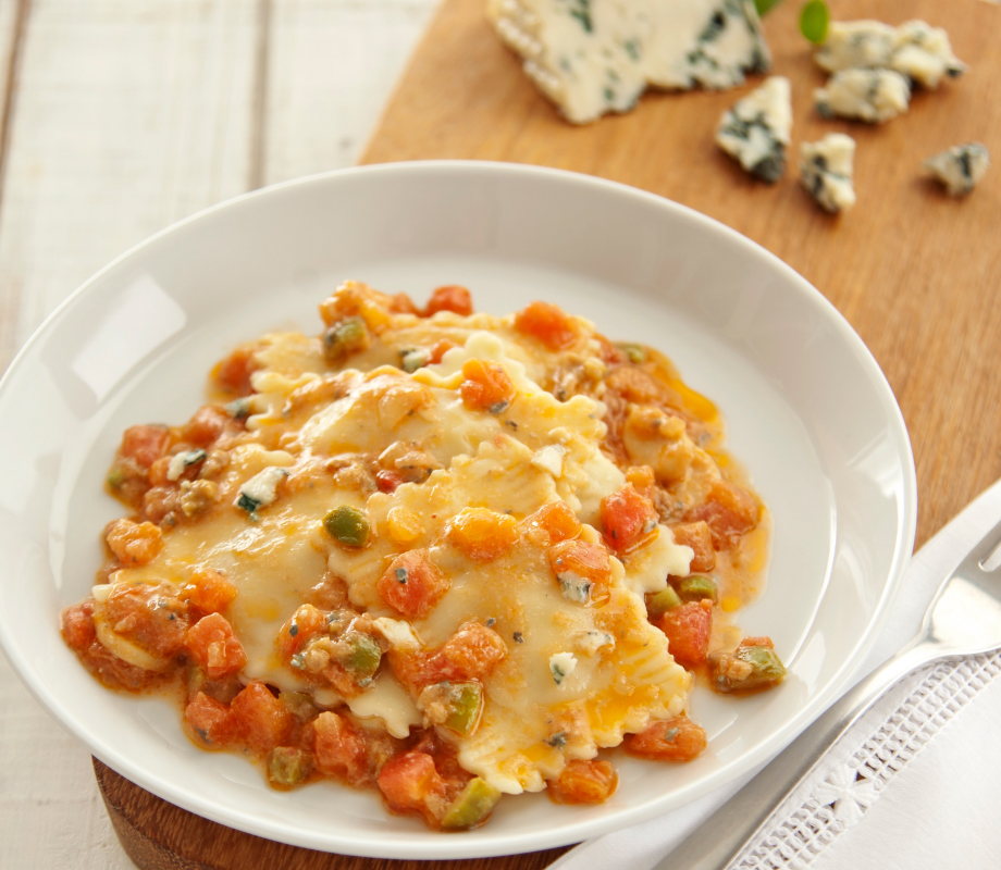 Ravioli ao Queijo Azul