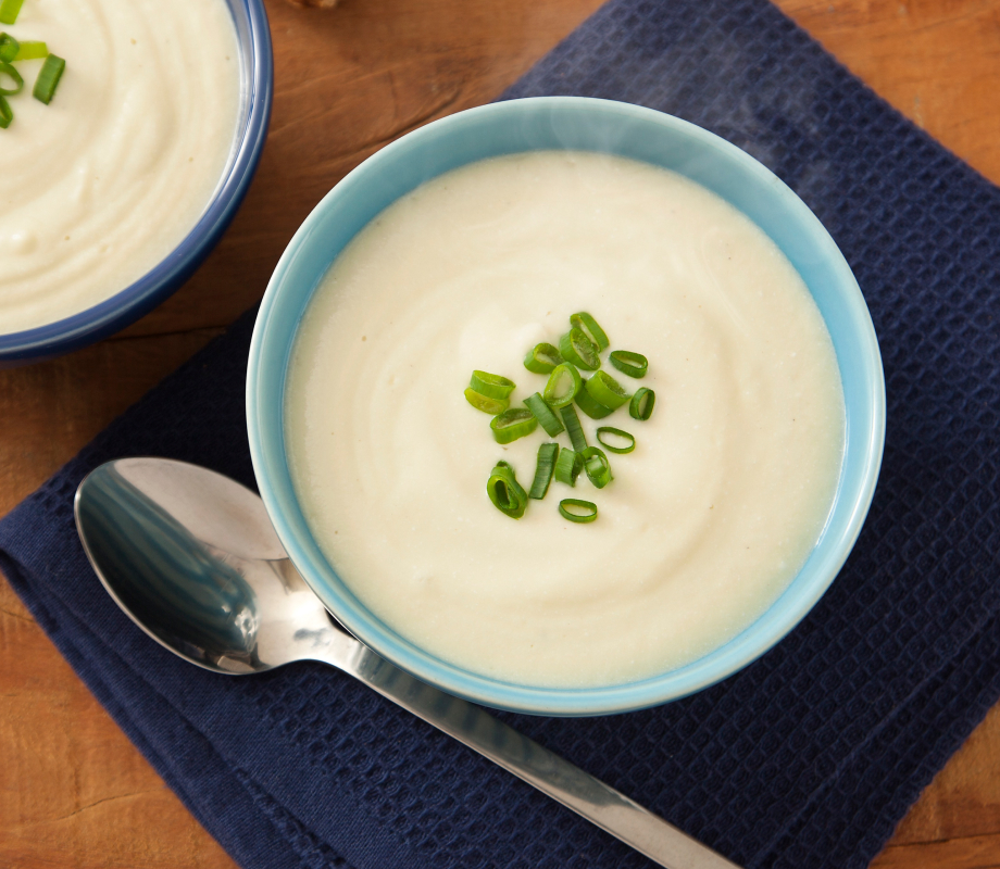 Sopa de couve-flor com Cottage