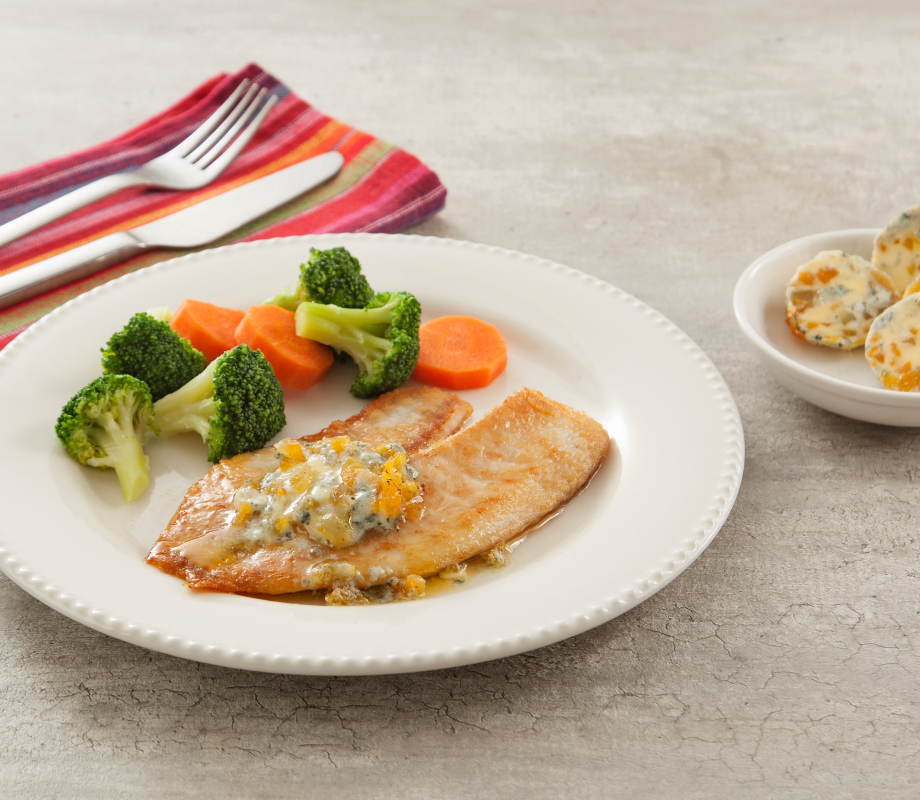 Filé de peixe com Manteiga Tirolez aromatizada