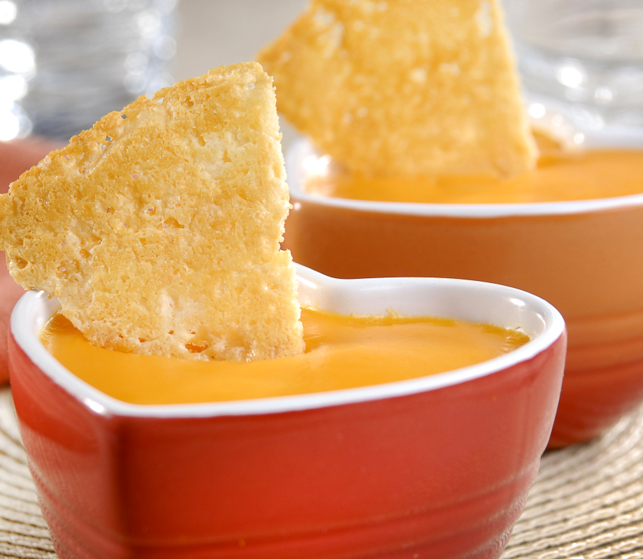 Telha crocante de Parmesão