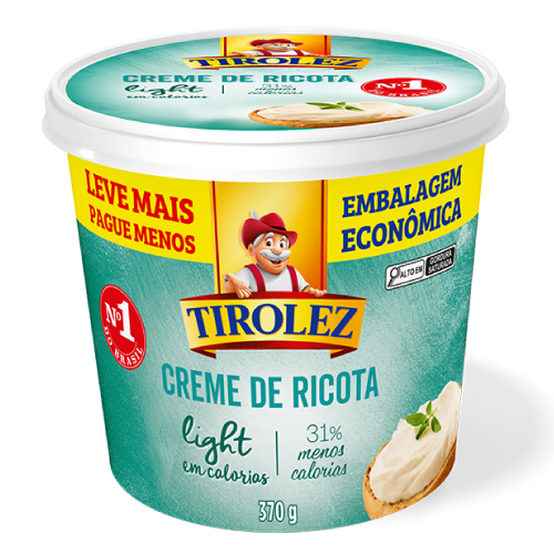 Ricotta Cream Light 370g - Tirolez