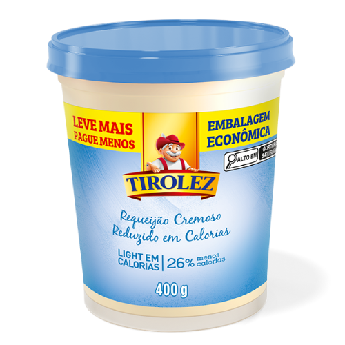 Requeijão Cremoso Light 400g - Tirolez